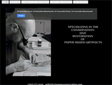 Tablet Screenshot of irwinpaperconservation.com